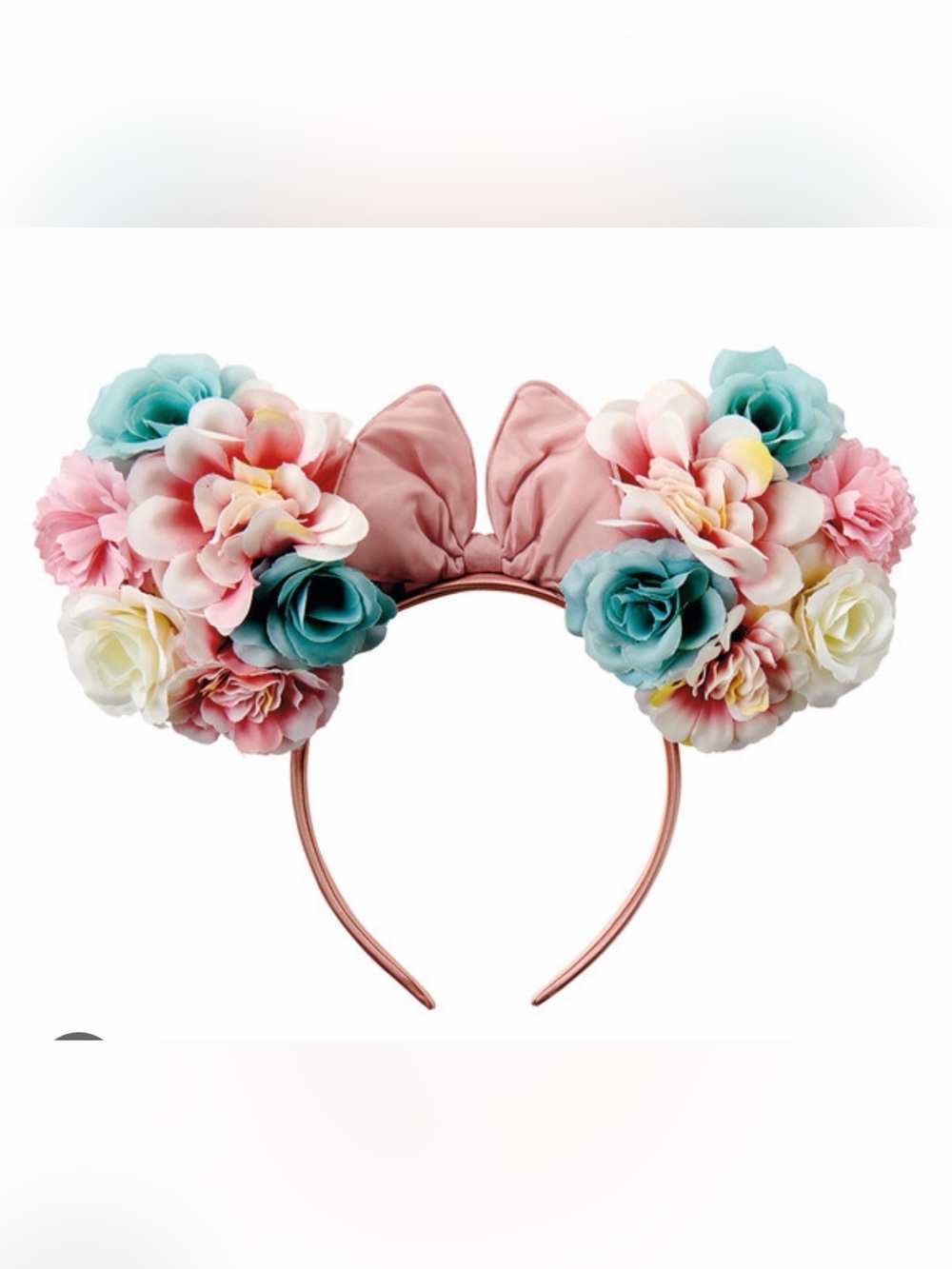 Pink Floral Minnie Ears